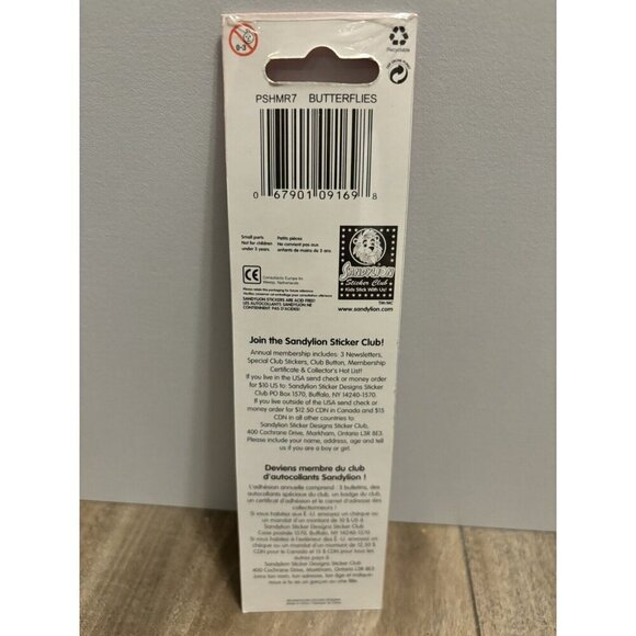 Vintage Sandylion Butterfly Stickers, Sealed Shimmers - Picture 2 of 4